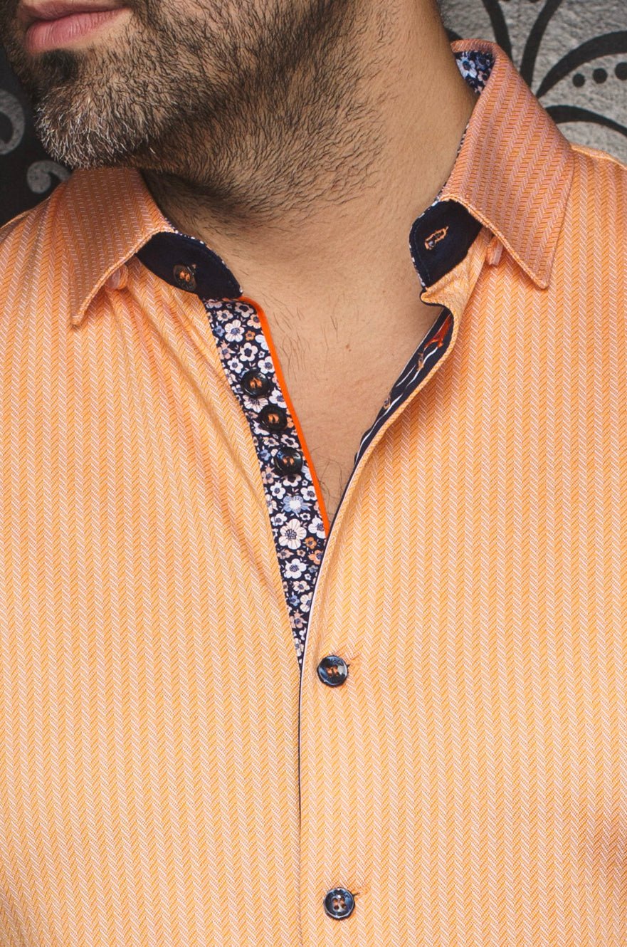 CHEMISE | BERNADO, Orange - AU NOIR
