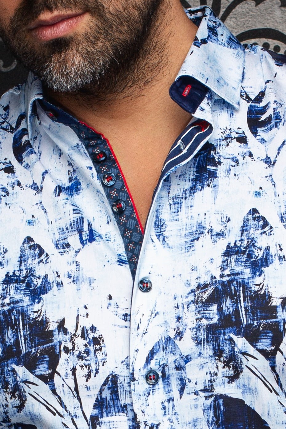 CHEMISE | JASPER, White blue - AU NOIR