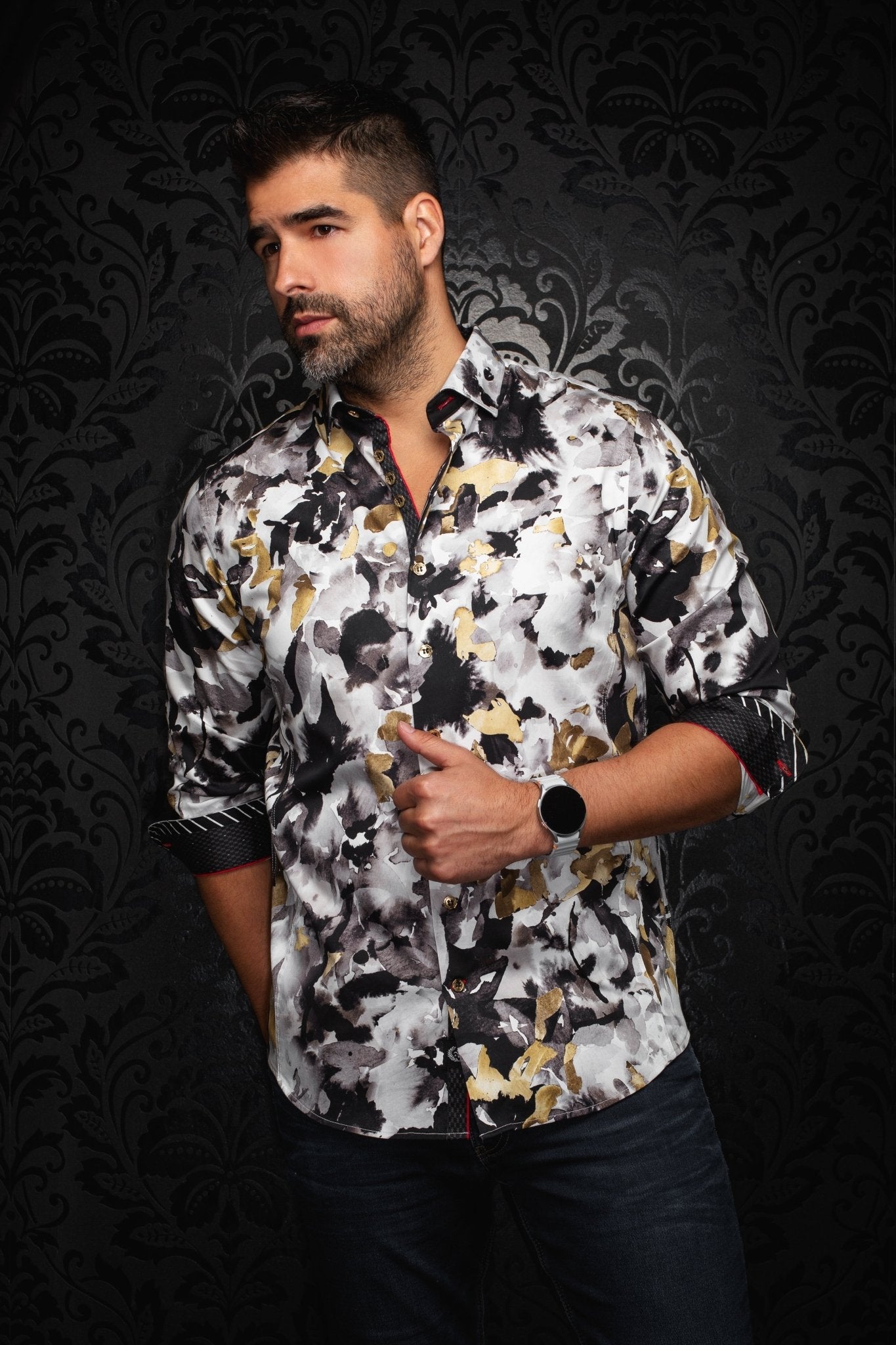 CHEMISE | MAGNUS, Gold - AU NOIR