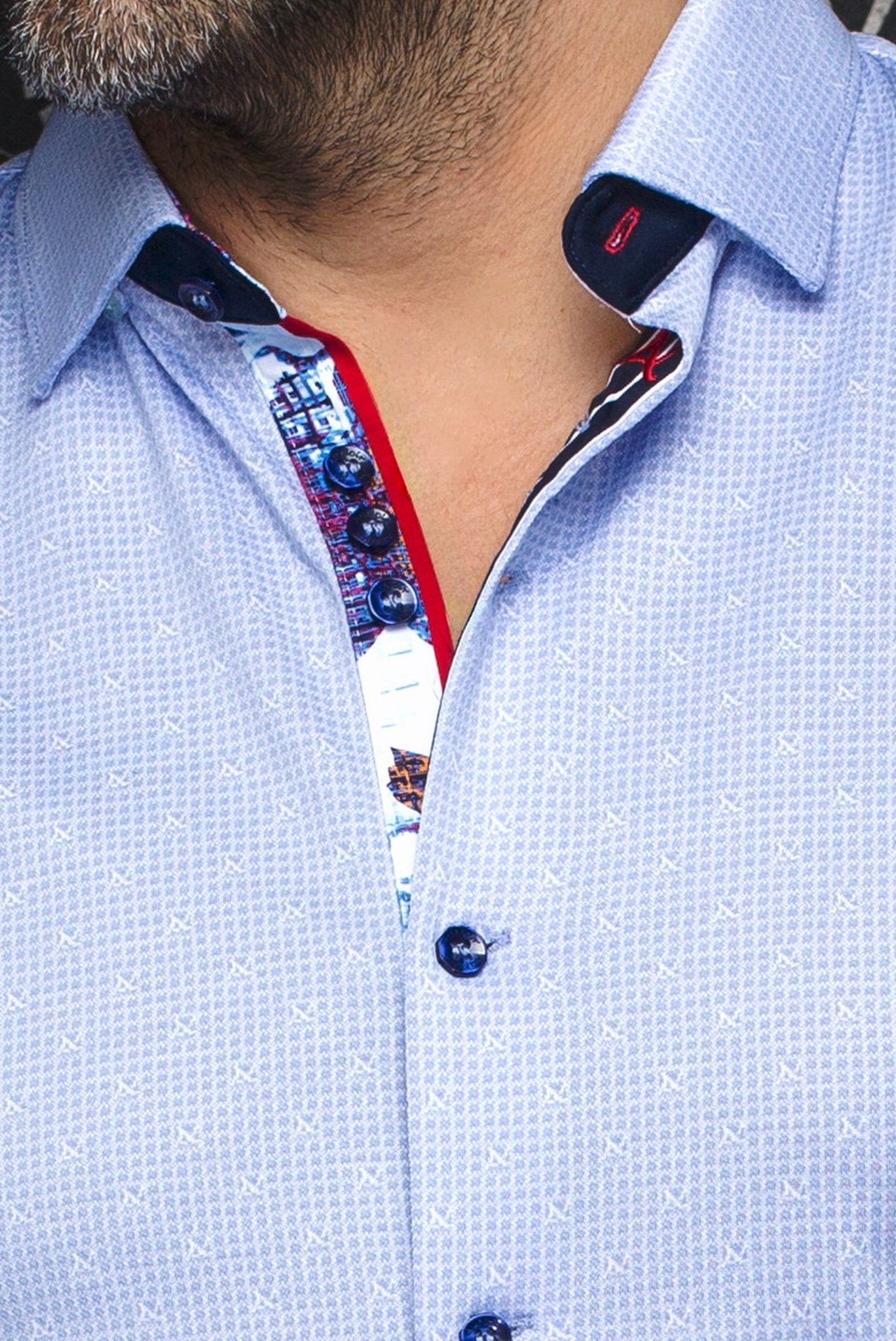 CHEMISE | PALMA, Light Blue - AU NOIR