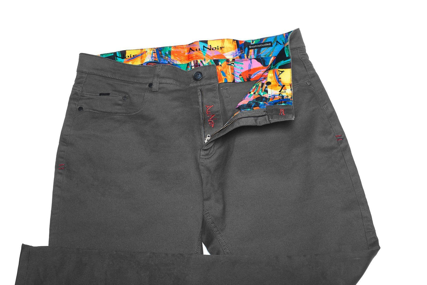 Dressy Stretch Pant - Signum Grey - AU NOIR