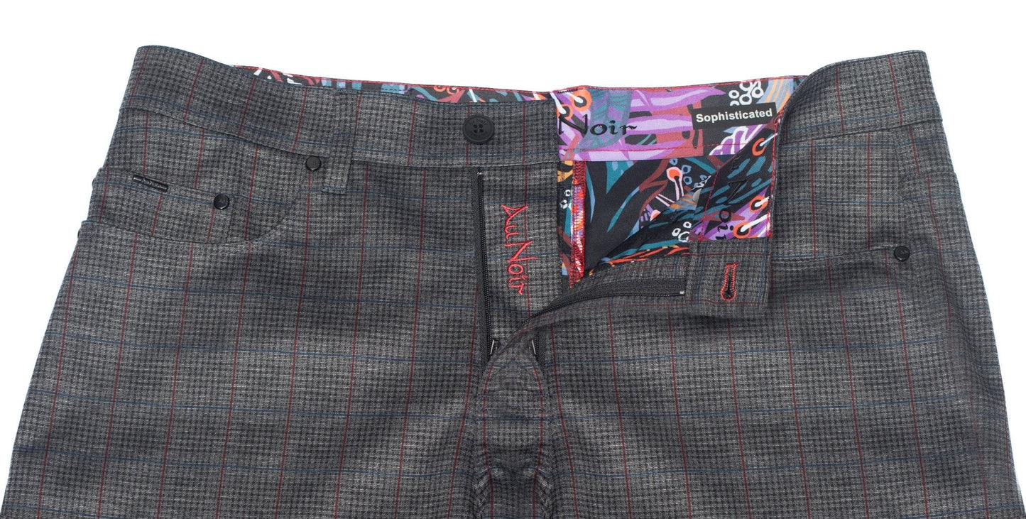 PANTALON | WINCHESTER-TAYLOR, Dark Grey Multi - AU NOIR