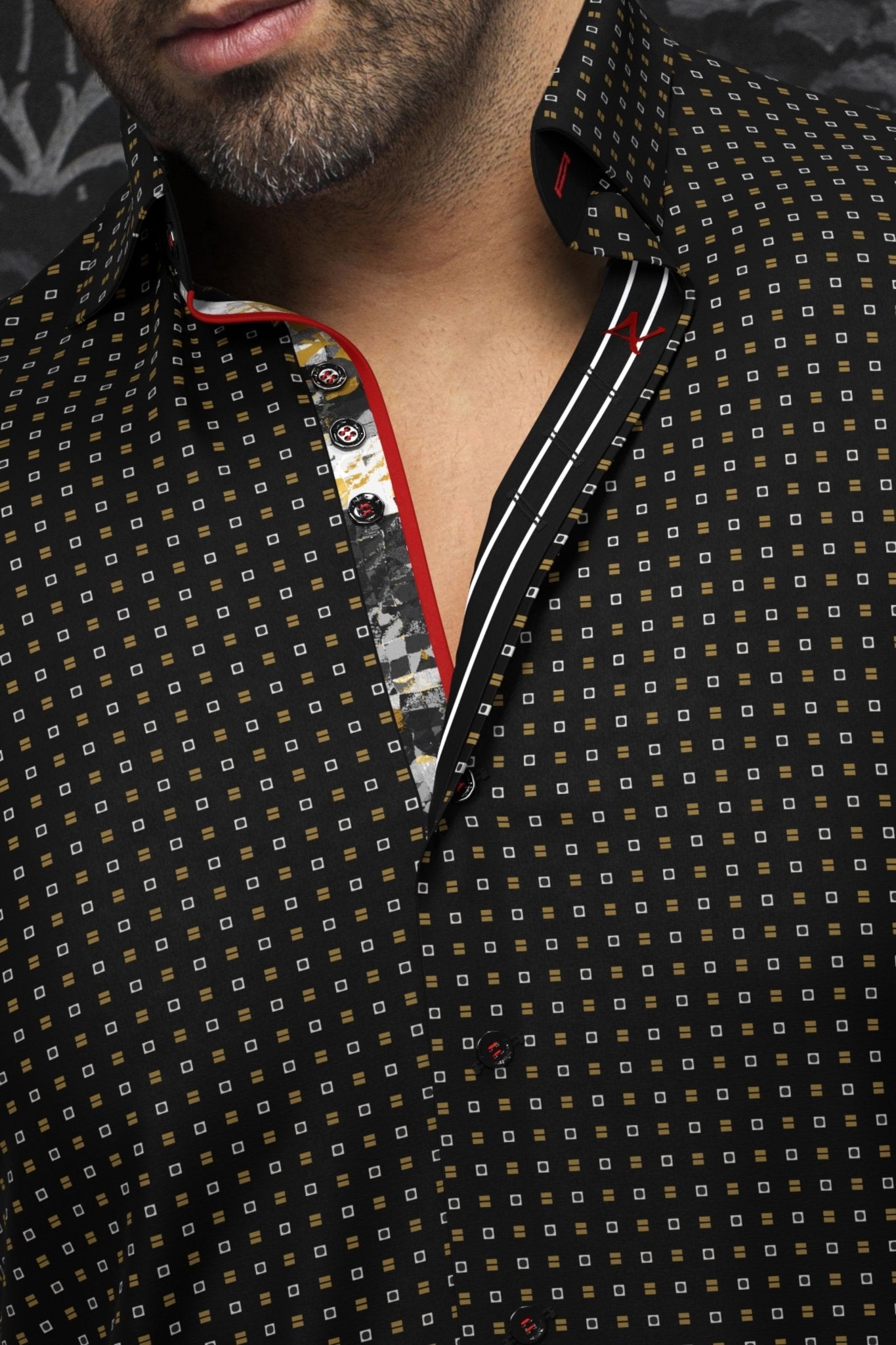 CHEMISE | ARLO, Black Gold - AU NOIR