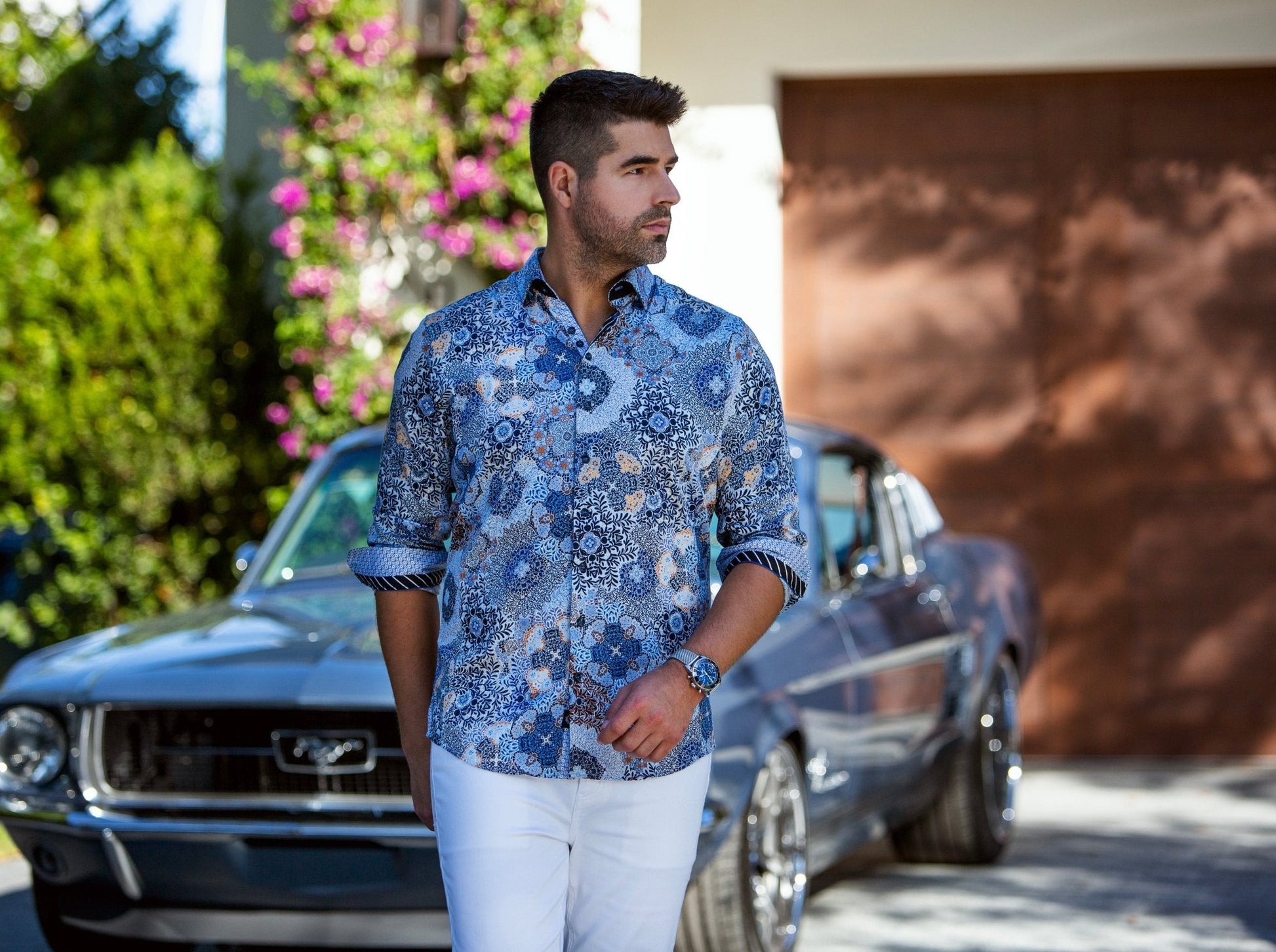 CHEMISE | ASHAR, Blue - AU NOIR