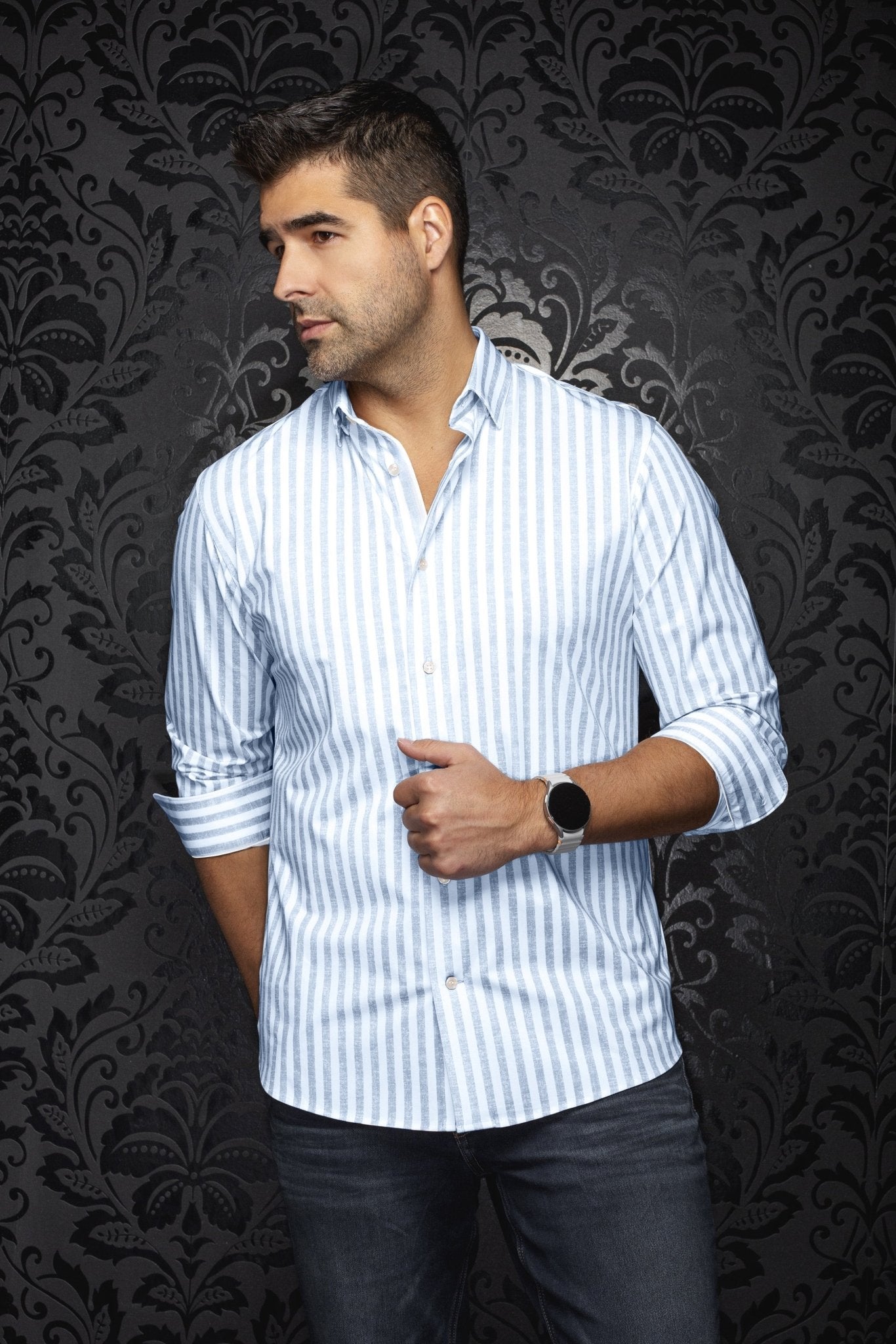 CHEMISE | TELLY, Blue - AU NOIR