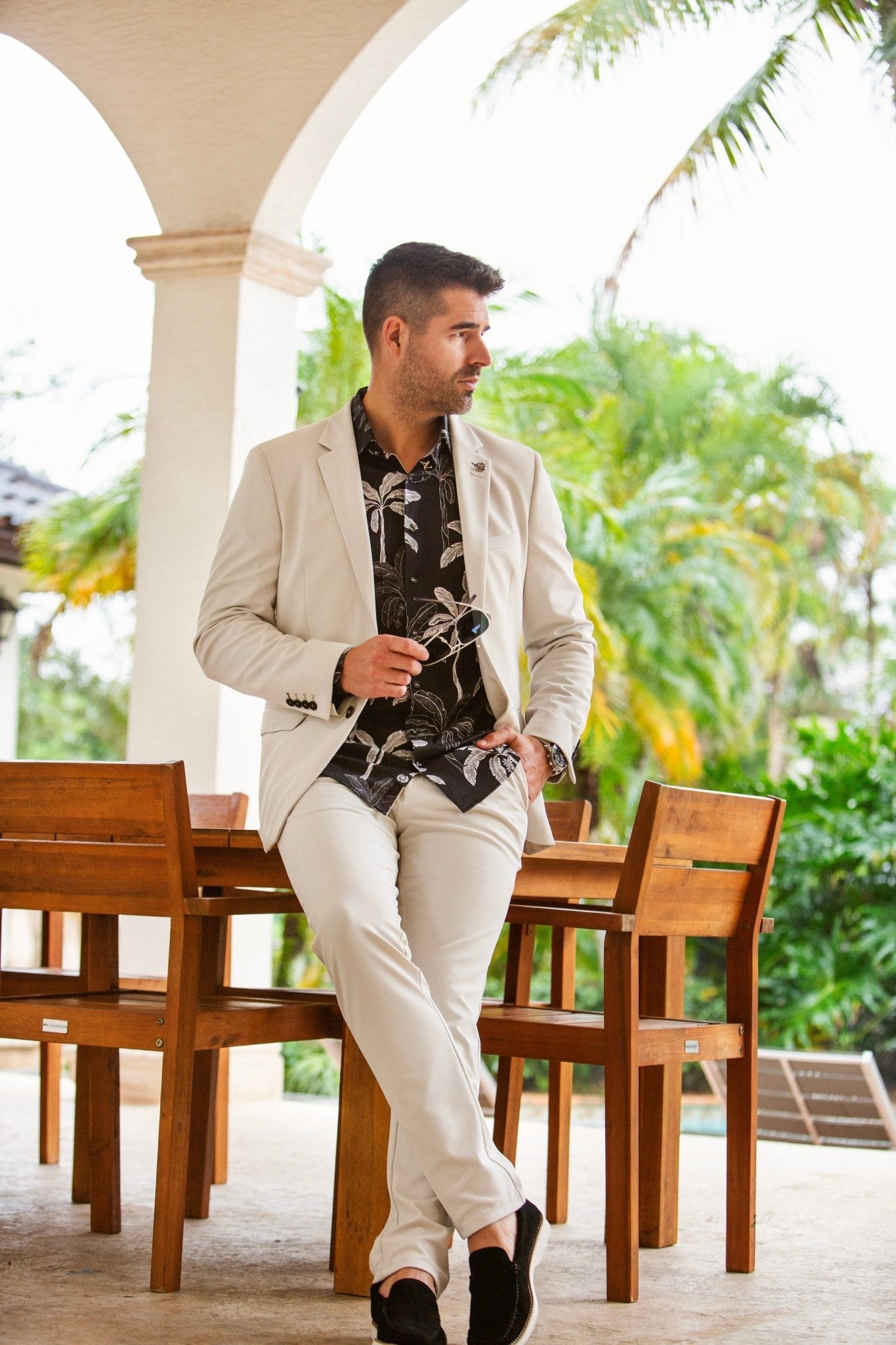 VESTON | KAEL, Beige - AU NOIR