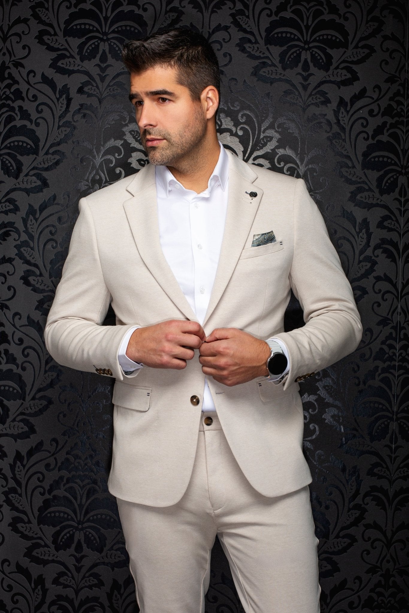VESTON | KAEL, Beige - AU NOIR